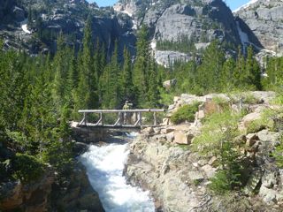 view of rapids from bridge