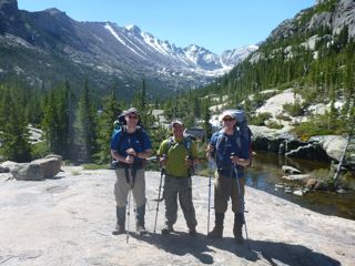 3 guys at Mill Lake
