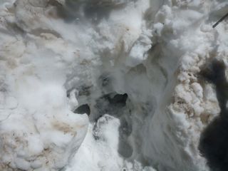 Huge posthole